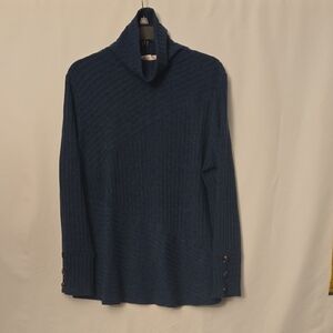 Elegant Teal Turtleneck Sweater